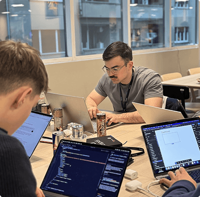 SheepAI Winter 2024 hackathon event photo 4 - developers building AI projects in Zagreb