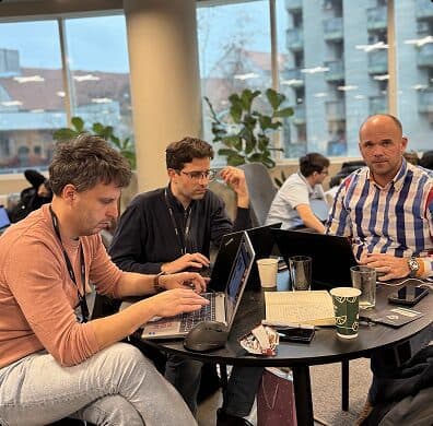 SheepAI Winter 2024 hackathon event photo 5 - developers building AI projects in Zagreb