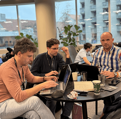 SheepAI Winter 2024 hackathon event photo 5 - developers building AI projects in Zagreb