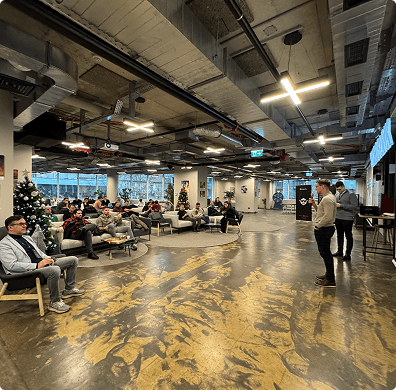 SheepAI Winter 2024 hackathon event photo 8 - developers building AI projects in Zagreb